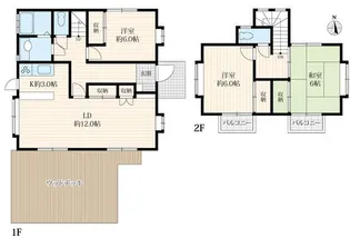 東京都目黒区柿の木坂1【一戸建】の間取り