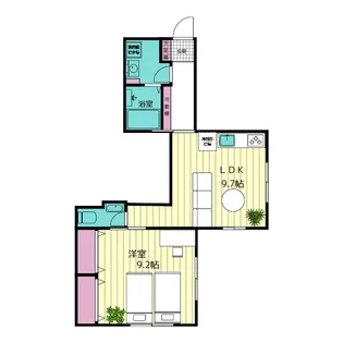 リュミエール六角橋【1階】の間取り