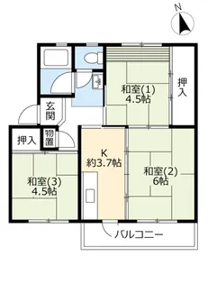 URひよどり台【4階】の間取り