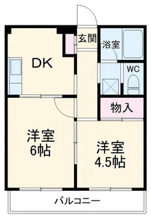 サンレガーロ高野台【1階】の間取り