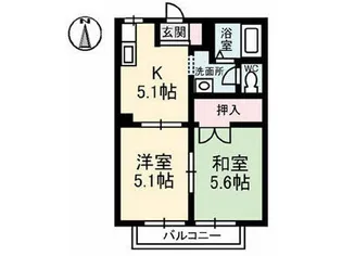 ベルエア【2階】の間取り