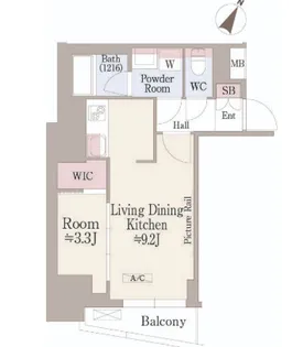 東京都新宿区住吉町【マンション】の間取り