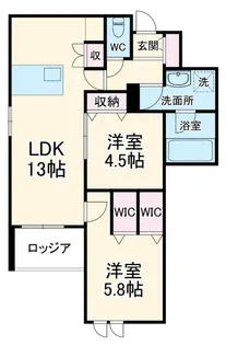 Residencea Linoa【3階】の間取り