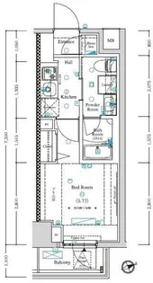 AXASレジデンス目黒東【1階】の間取り