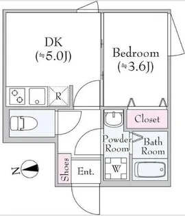 グリーンパス奥沢【2階】の間取り