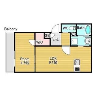 ジーメゾン枚方南中振【3階】の間取り