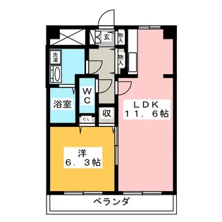 スカイパーク冨士III【3階】の間取り