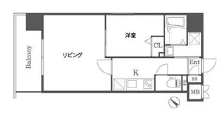 レブリアント天神東【3階】の間取り