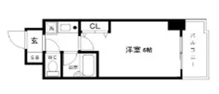 エスリード三宮フラワーロード【12階】の間取り