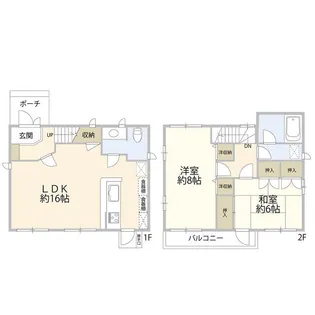 神奈川県横須賀市根岸町2【一戸建】の間取り