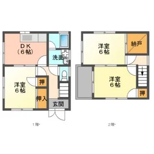 広島県福山市川口町4【一戸建】の間取り