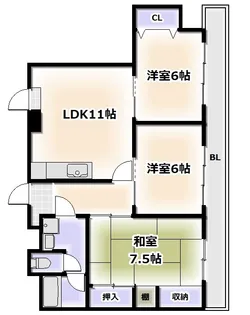 上田マンション【2階】の間取り