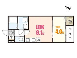 広島県広島市安佐南区祇園4【アパート】の間取り