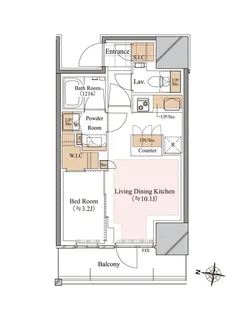 ブランシエスタ白山【10階】の間取り