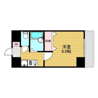 おおきに新大阪駅前サニーアパートメント【8階】の間取り