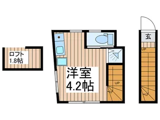 サークルハウス竹ノ塚六番館【2階】の間取り