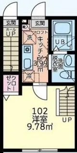 メゾンセレーヌ【1階】の間取り
