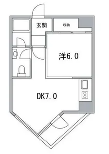中銀高輪マンシオン【6階】の間取り