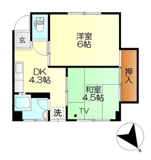 中元ビル【3階】の間取り