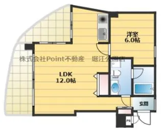ウェーブ・イン中津【5階】の間取り