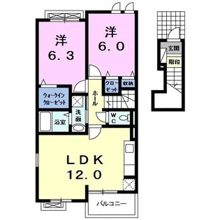 リアルストーン【2階】の間取り