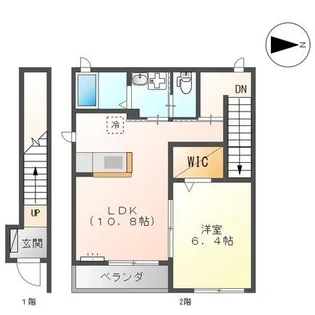 ラ・プリメール【2階】の間取り