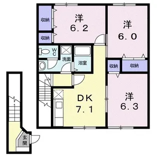 レストBMII【2階】の間取り
