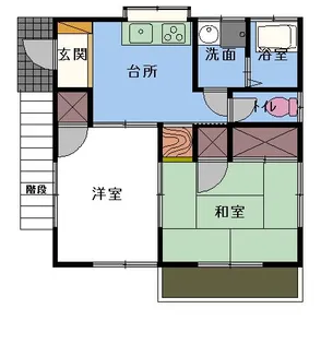 横内ハイツ【2階】の間取り