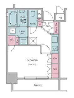レジディア浅草橋【3階】の間取り