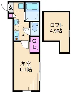 パピヨンIII【2階】の間取り