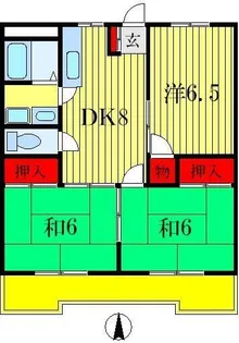 メゾンプリマベラII【3階】の間取り