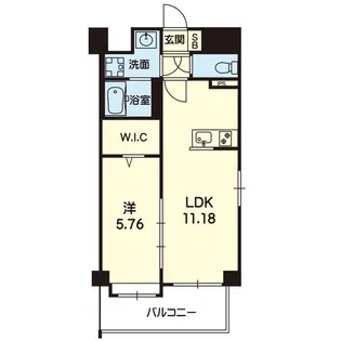 mon reve新大江【3階】の間取り
