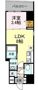 ベイサイドヒルズ関内【6階】の間取り