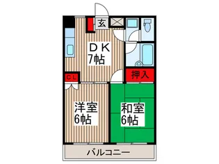 グローガーデンI【1階】の間取り