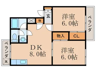 中川ハイツ【3階】の間取り