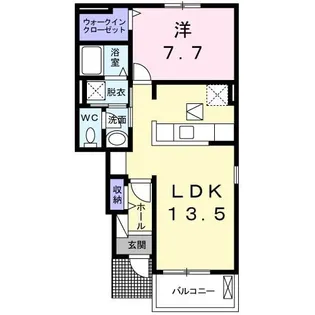 リバーサイド インフィニティII【1階】の間取り