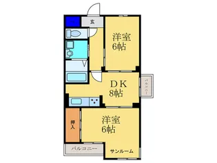 メゾン西寿【3階】の間取り
