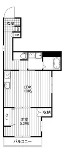 HEBEL SHIMOKITA【1階】の間取り