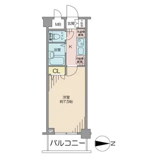 メインステージ広尾【2階】の間取り