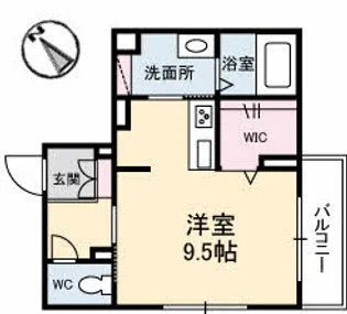 フェリークメゾンEM【1階】の間取り