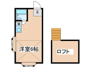 ハイツリ-向ヶ丘【2階】の間取り