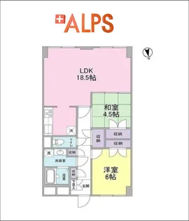 ラ・コスタ壱番館【8階】の間取り