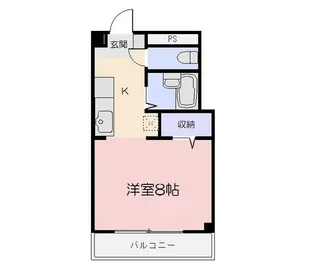 めぞんリベルテI【2階】の間取り