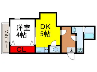ヨルム稲津【1階】の間取り