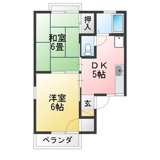 アヴニール松下【2階】の間取り