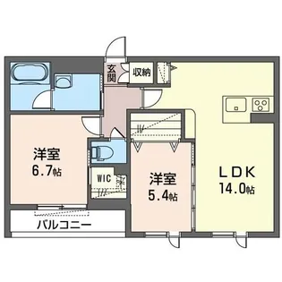 ヴィオラ トレ ルチア【2階】の間取り