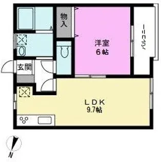 グラフィス【2階】の間取り