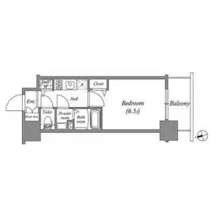 アドバンス大阪バレンシア【14階】の間取り