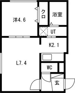 ルリ美園【4階】の間取り