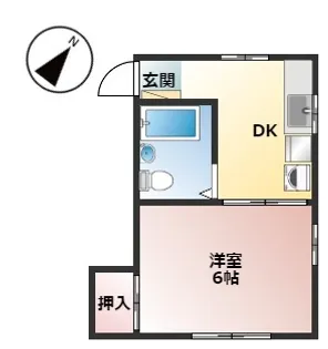 コーポトマト【1階】の間取り